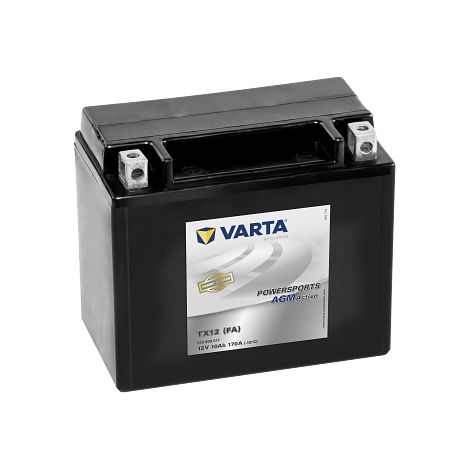 Varta – Batterie moto AGM 12V 10Ah 170A – Technologie scellée – Polarité plus à gauche – Dimensions 150 x 87 x 130 mm (1/2)
