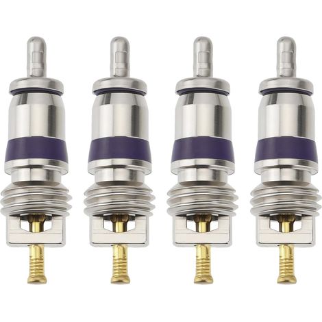 4Pcs Car Air Conditioning Valve Core Refrigerant Refill Valve Core Insert 3C0 820 795 8E0 820 855 KTT500012 Compatible with BMW