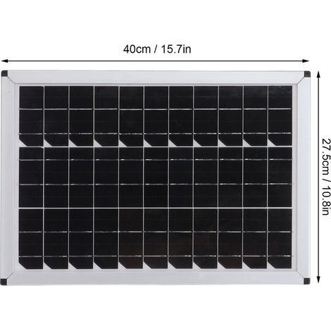Kit de panneaux solaires portables 100W, 18V, monocristallin, 40x27,5cm, 724g, polyvalent et pratique (1/2)