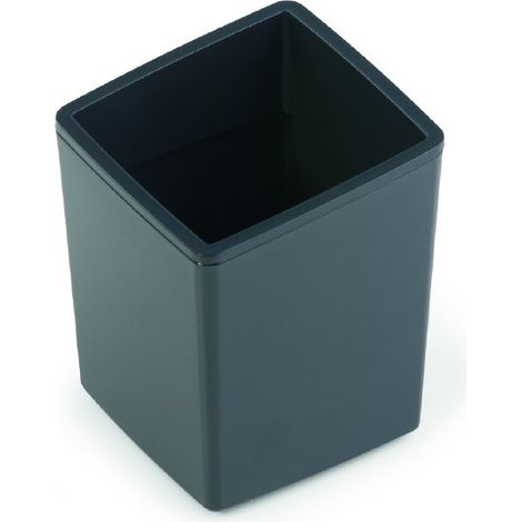 Durable 338858 Coffee Point Bin, Mini Cestino per Rifiuti, in Plastica, Lavabile in Lavastoviglie, 79x79x100 mm, Carbone (1/3)