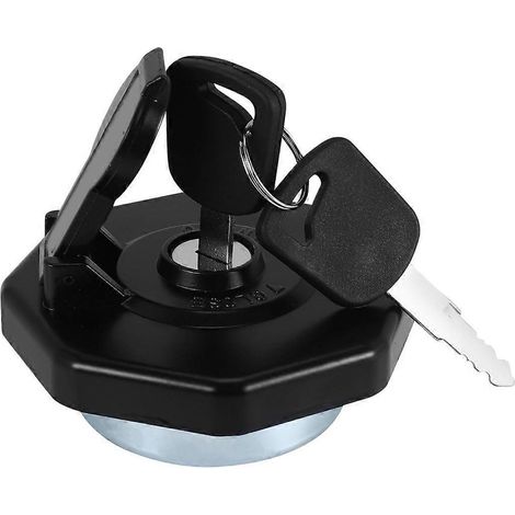 Bouchon de réservoir d'essence avec clé pour NPR NQR 4HK1 Noir-- (1/5)