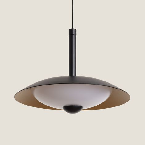 Lámpara Colgante LED 8W Regulable en Altura Metal CCT Seleccionable Shirak Negro