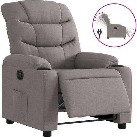 Maison Exclusive - Relaxsessel Elektrisch Taupe Stoff