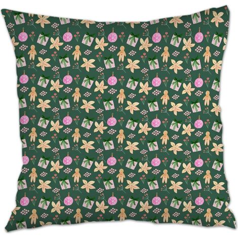 Housse de coussin sans coussin 45x45 durable pour décoration de noël de famille (1/5)