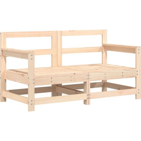 Maison Exclusive - Divani Angolari da Giardino 2 pz in Legno Massello di Pino