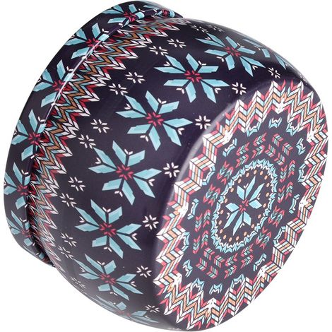 Boîte de rangement en fer-blanc, boîte métallique pour la maison et la cuisine, idéale pour le thé, le café, les bonbons, les bijoux et les cadeaux (E) (1/4)