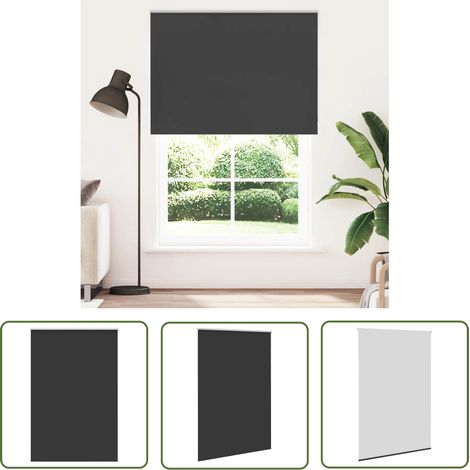 vidaXL Verdunkelungsrollo Schwarz 155x210 cm Stoffbreite 151,6 cm (1/5)