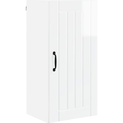 Maison Exclusive - Armadietto a muro LUCCA Bianco Lucido 40 x 31 x 80 cm
