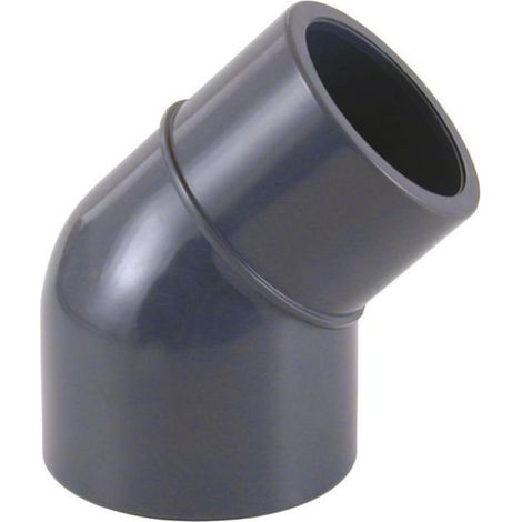 Coude de réduction 45° 50x50-40 mm manchon adhésif gris 16 bar