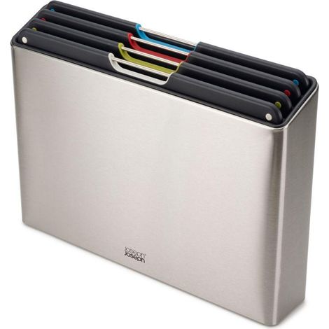 Joseph Joseph Folio Steel Juego de 4 Tablas de Corte Multicolor