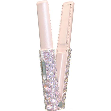 Lisseur à cheveux portable Fer à cheveux sans fil Outil de coiffure Fer à friser portable avec batterie rechargeable pour une utilisation partout sans avoir besoin d'une prise de courant (1/5)