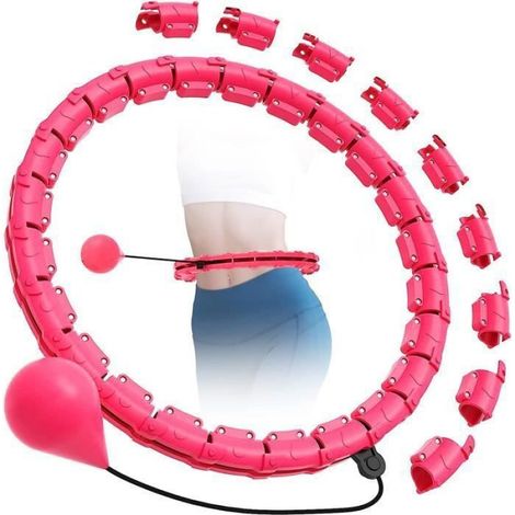 Cerceau Hula Hoop - Smart Hula Fitness - 24 Pièces Réglables - Massage 360° - Brûle Graisses CERCEAU DE GYMNASTIQUE RYTHMIQ (1/5)