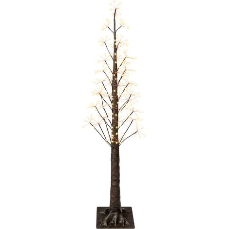 vidaXL Albero di Natale Starburst Marrone 150 cm Plastica 304 LED (1/5)