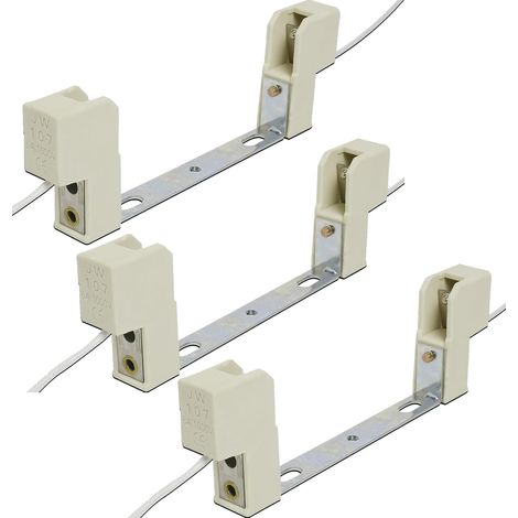 Support Droit R7S 118 mm – Douille Ampoule Halogène, Lot de 3 (1/5)