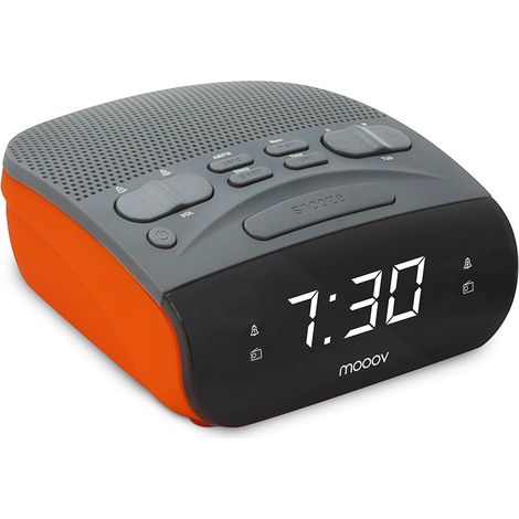 Radio-réveil Duo colors FM double alarme - orange