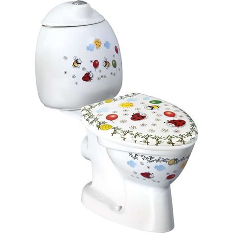 Sapho Kid - Kinder-WC Kombi mit Spülkasten, Ablauf von hinten, Farbdruck CK311.400.0F