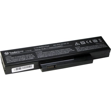 Trade-Shop Laptop Notebook Akku 4400mAh ersetzt FUJITSU-SIEMENS FUJITSU SIEMENS SMPEFSSS22E04 SMPEFSSS22E06 SDIHFSSS22F06 für Amilo Li1703 Esprimo Mobile V5515 V5515 – T2130 V55150 V5535 V5555