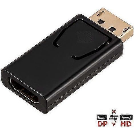 Adaptateur DisplayPort 4K vers HDMI compatible, convertisseur DisplayPort mâle Mini DP vers femelle, câble TV HD compatible avec PC et câble TV. (1/5)