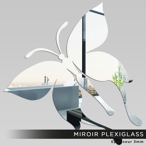 Miroir Plexiglass - Papillion - 10x11 cm (1/2)