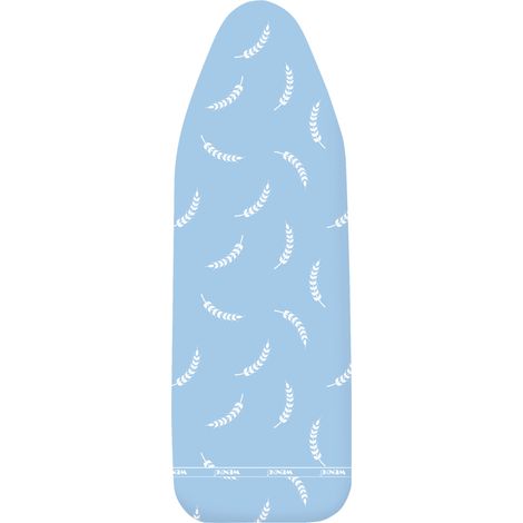 WENKO Bügeltischbezug Air Comfort M, Bügelbrettbezug, 125 x 40 cm, Blau, Baumwolle mehrfarbig