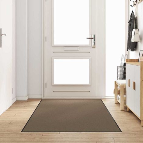 Fußmatte Beige und Schwarz 120 x 250 cm 100% Polyamid (1/5)