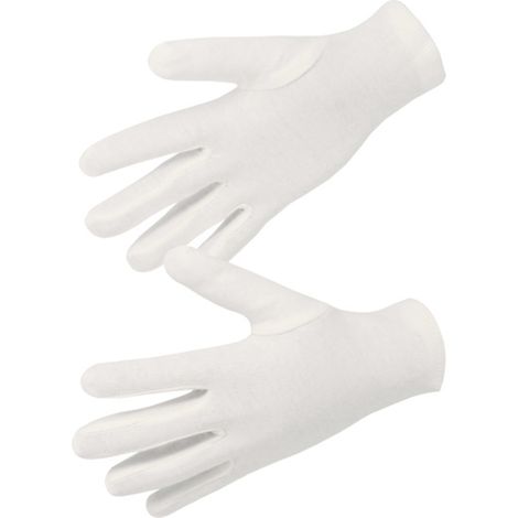Gant coton interlock blanchi pour manipulations fines - SINGER - JBP100SW T12 (1/2)