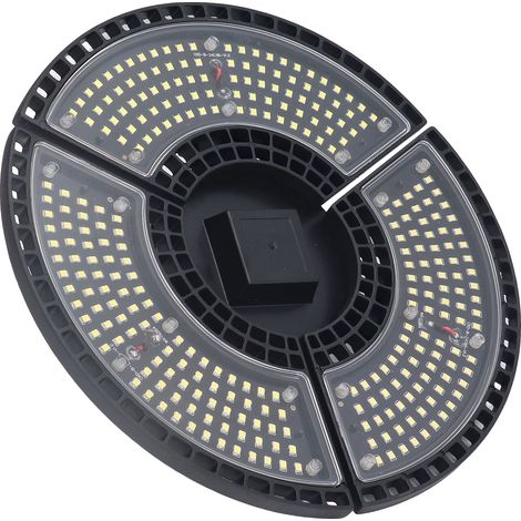 Baie lumineuse LED 60W étanche 288 perles de lampe pliable 3 feuilles E26 E27 Garage pour sous-sol 100 à 277V