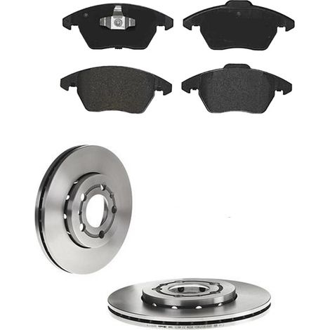 KIT FRENI ANTERIORI compatibile con SKODA ROOMSTER (5J7) - DISCHI + PASTIGLIE OEM: P 85 075 , P 85 041 / 16880 , 16882 /SOSTITUZIONE DIRETTA/BASSA POLVERE/SILENZIOSO (1/5)