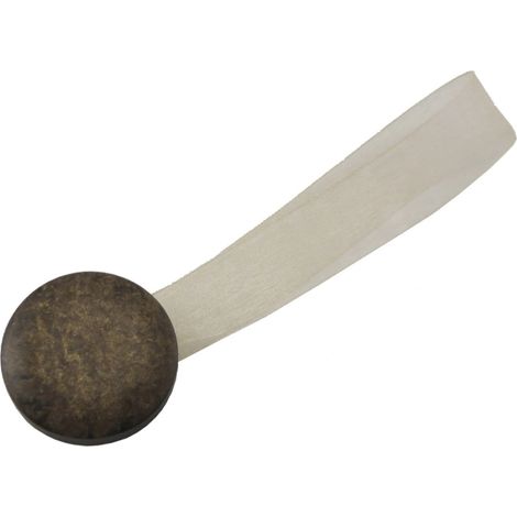 2 clip in plastica stone mm35/24 per arricciare/decorare le tende - colore marrone.