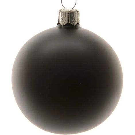Pallina di Natale Opaca Nero 8mm