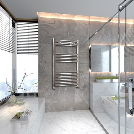 Chrome Camber Bathroom Towel Radiators Modern Design1200x600mm