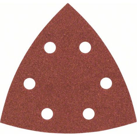 Bosch Accessories 2607017109 Deltaschleifpapier mit Klett, gelocht Körnung (num) 180 Eckmaß 93 mm
