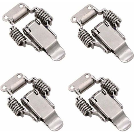 royaluxe -4 pièces de loquet de serrage en acier inoxydable, loquet de boîte de verrouillage à levier, outil à main à dégagement rapide, porte en métal à forte capacité de charge pour boîte, tiroir, a