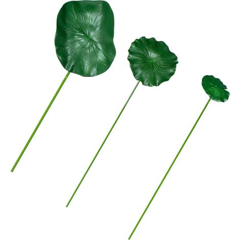 Lotus Artificielles pour Bassin avec Tige Décor Flottant pour Piscine ou Bassin de Jardin (1/5)