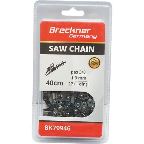 Catena per motosega passo 3/8, 27+1 denti, 1,3 mm, lunghezza 40 cm Breckner Germany (1/4)