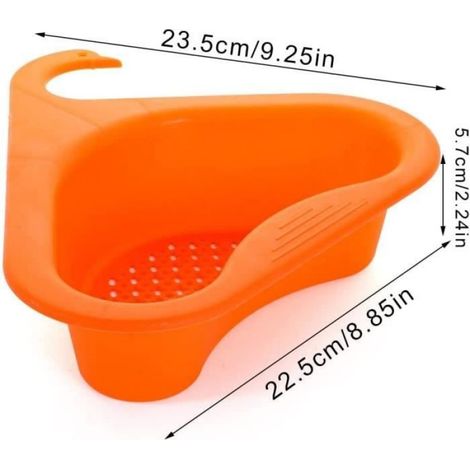 Panier De Vidange - Forme De Cygne - Pour Évier Cuisine Et Salle De Bain - Triangulaire - En PP Alimentaire - 1 Pièce (1/4)