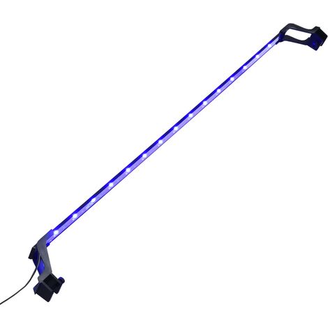 vidaXL Aquarium LED Light with Clamps 115-130 cm Blue and White