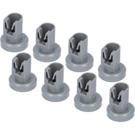Set of 8 Dishwasher Upper Basket Casters Heat Resistant Plastic Dish Basket Casters Suitable for AEG Favorit, Privileg, Zanussi, Juno (1/5)
