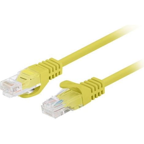 Cordon de brassage Lanberg chat. 6 UTP 1 m 10 pièces jaune (PCU6-20CC-0100-Y) (1/2)