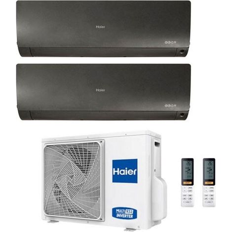 Climatizzatore Haier Dual Split Flexis Nero 7000+12000 2U40S2SM1FA R-32 A++/A+ 7+12