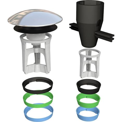 Bonomini 0820OT99S7 TAPPARELLO Acciaio Inox Bide' lavabo Supporti da 1"1/4 e 1" (1/3)