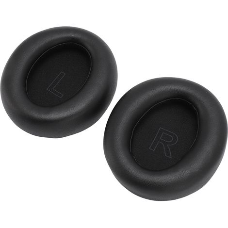 Coussinets d'oreille de rechange en similicuir protéiné pour casque Anker Soundcore Life Q30 Q35 Q30 BT Q35 BT (noir) (1/5)