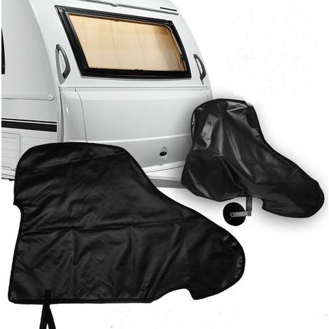 Housse de timon en PVC pour voitures, remorques, caravanes, protection d'attelage, housse d'attelage, 89 x 63 cm, housse d'attelage en bâche de camion, étanche, attelage universel (1/5)