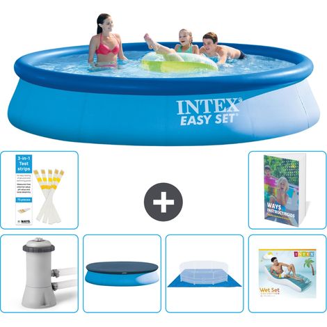 Easy Set Pool Rund - 396x84 cm - 7-teilig S322