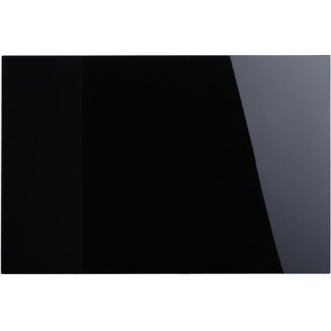 Lavagna magnetica moderna 60 x 40 cm pratica ed elegante ufficio cucina in vetro nero 130005372
