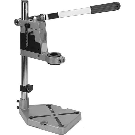 Pince d'établi, colonne de support pour perceuse, colonne pour perceuse avec trous de vis de fixation outil de réparation d'établi réglable en bas support de perceuse à colonne 150X150mm (1/5)