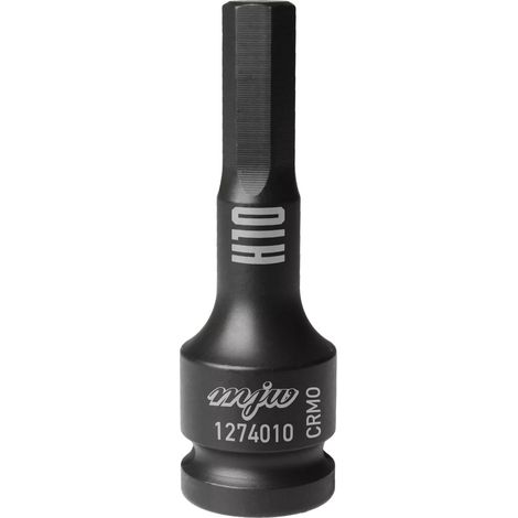 Llave de vaso hexagonal de 1/2 pulgada de largo H10 CRV
