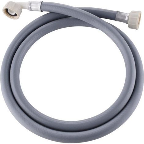 Tuyau d'alimentation flexible 3m – Raccord 3/4 pouces – Matériau résistant à la chaleur – Angle de connexion 90° – Universel pour lave-linge et lave-vaisselle (1/5)