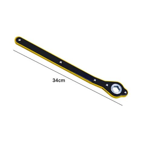 Clé hexagonale, clé à cliquet, cric à ciseaux, clé pour écrou de moyeu de roue de garage (1/5)