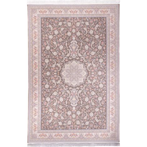 Tapis persan Gity  - 150x100cm, Rectangular - 100% Acrylique - Tissé - Gris